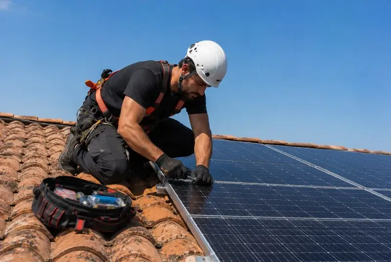 Maintenance et monitoring de panneaux solaires à Sainte-Cécile-du-Cayrou