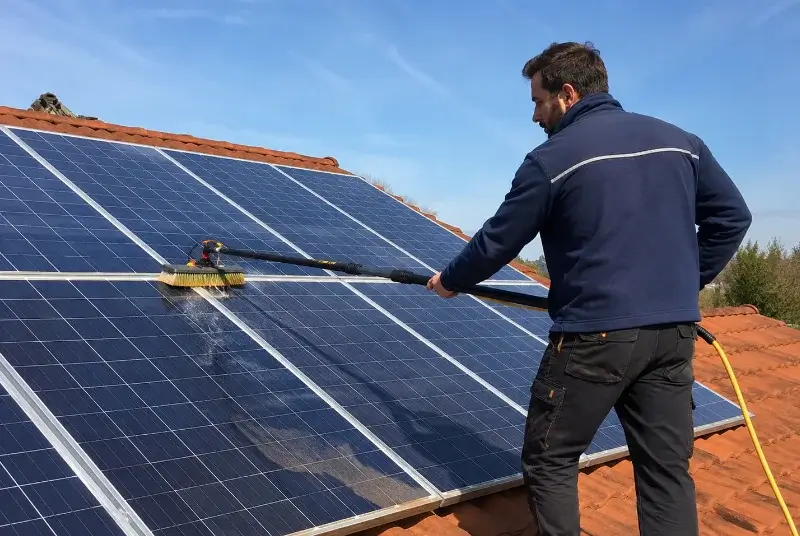Nettoyage et entretien de panneaux solaires à Sainte-Cécile-du-Cayrou